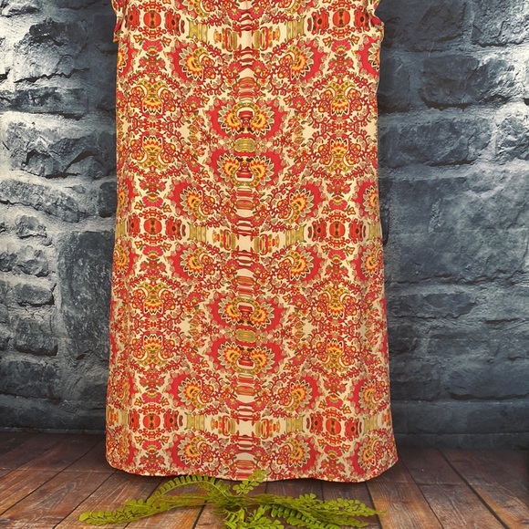 Artisan Floral Flowy Bright Multi Cottage core Dress - Picture 7 of 10